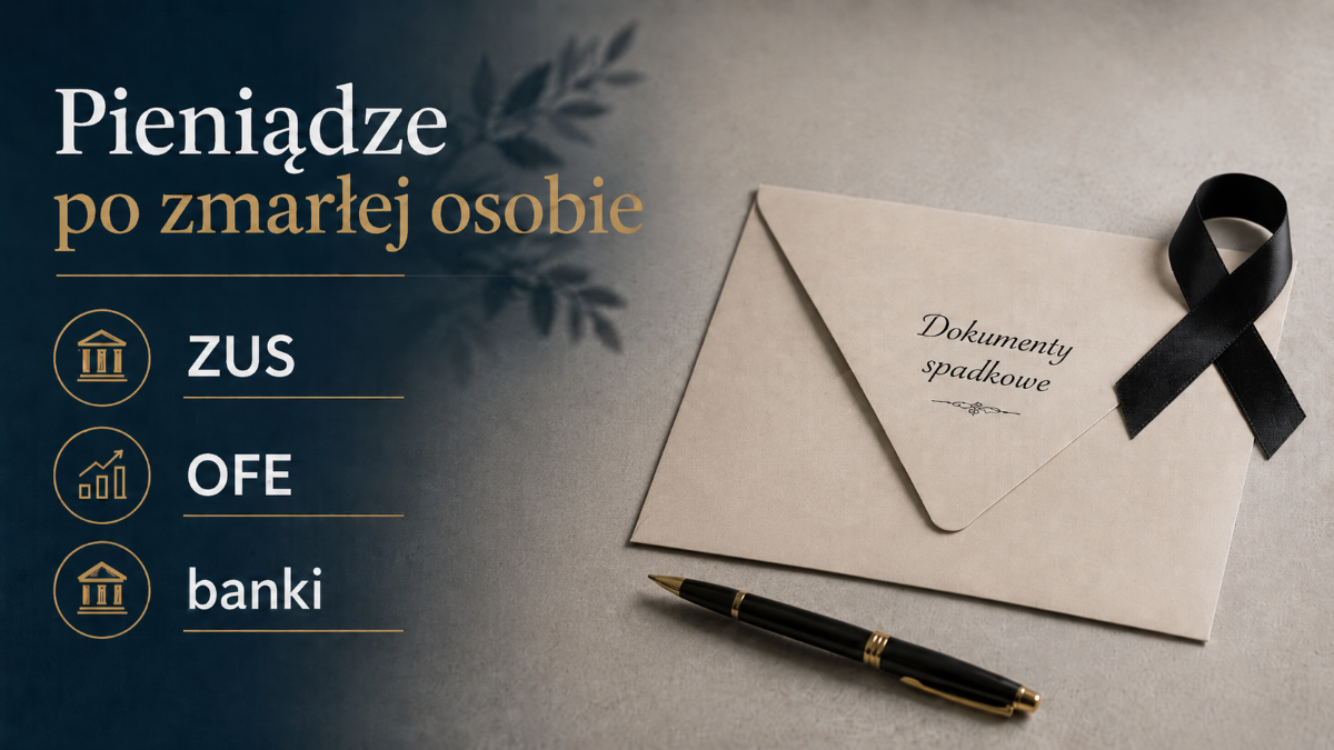 Pieniądze po zmarłym - jak odzyskać pieniądze z ZUS, OFE i banku?